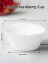 Jumbo White Cupcake Liners Greaseproof Paper 200-Count - Gifbera Odorless Muffin Baking Cups Cupcake Wrappers for Wedding Birthday Celebration Occ...