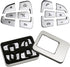 12Pcs Car Steering Wheel Button Sticker Trim Replacement for Mercedes Benz C V GLC Class W205 X205, Silver...