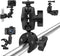 Super Camera Clamp Mount Double Socket Arm 1/4"-20 Ball Head Adapter Gopro Accessories Suitable for GoPro AKASO DJI Action Insta360 or DSLR Digita...