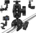 Super Camera Clamp Mount Double Socket Arm 1/4"-20 Ball Head Adapter Gopro Accessories Suitable for GoPro AKASO DJI Action Insta360 or DSLR Digita...