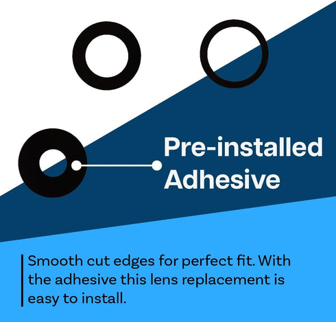 MMOBIEL Back Rear Camera Glass Lens Replacement Compatible with iPhone 15 Pro - Incl. Double-Sided Adhesive, Tweezer and Cloth.......