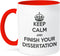 3dRose Keep Calm and Finish Your Dissertation Two Tone Mug, 1 Count (Pack of 1), Multicolor...