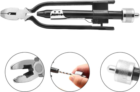 6 Inch Safety Wire Twist Pliers, Aircraft Wire Pliers Aviation Reversible Wire Twister Tool Industry Grade Electrical Pliers Auto Lock Fuse Pliers...