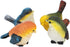Zerodis Miniature Bird Decorative Figurines, Pack of 4 Resin Birds Animal Figurine Decoration Mini Simulation Cute Garden Statue Birds Figures Dec...