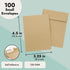 Juvale 100 Pack Small Seed Saving Envelopes - 4.5x3.25 Self Adhesive Blank Packets for Coins, Stamps, Mini Parts Storage (Brown)...