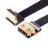 JSER CYFPV Down Angled 90 Degree HDMI Male to Female FPC Flat Cable for HDTV Multicopter Aerial Photography (0.2m)...