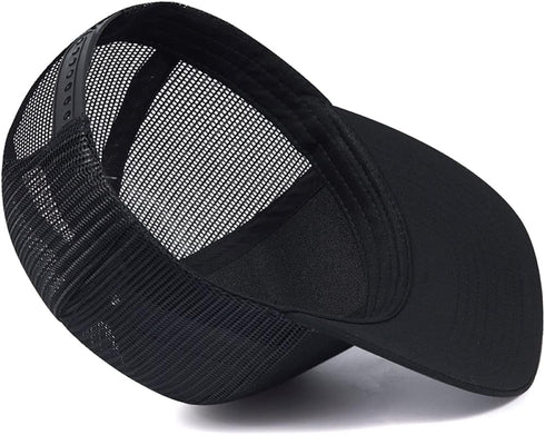 Quanhaigou Trucker Hat - Mesh Snap Back - Unisex Adjustable Baseball Cap - Outdoor Hats for Men Women...