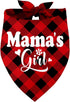 Mama’s Girl Dog Bandana, Dog Mom's Girl Gift Dog Bandana, Pet Scarf Accessories, Printed Dog Bandanas Gift for Dog Lover Birthday or Christmas, fo...
