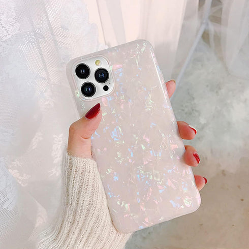 J.west Case for iPhone 13 Pro Case 6.1 inch,Sparkle Opal Glitter Translucent Clear Soft TPU Slim Fit Protective Phone Cover Case for Women Girls C...