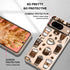 MOSNOVO Compatible with Google Pixel 8 5G Case, Coffee Clear Design Transparent Plastic Hard Back Case with TPU Bumper Protective Case Cover for P...