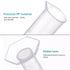 4PCS Plastic Graduated Cylinders, 10ml 25ml 50ml 100ml Measuring Cylinders Set with 4PCS Pipettes,1PCS Plastic Funnel and 2PCS Brush,for School an...