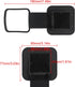 Trailer Hitch Tube Cover 2'' Rubber Hitch Tube Cover Plug Cap Insert 2 inch Receivers Class 3 4 5 for Dodge Ram Porsche Benz Toyota Ford Jeep Chev...