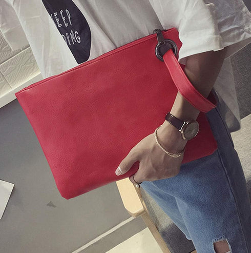 Oversized Clutch Bag Purse and Handbag Womens Large PU Leather Evening Wristlet Handbags...