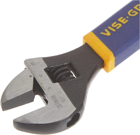 IRWIN VISE-GRIP Adjustable Wrench with Comfort Grip, SAE, 6-Inch (GIDDS2286372) (2078606)...