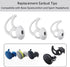 Earbud Replacement Tips Silicone Earbud Tips Earbud Caps Compatible with Bose Quietcomfort and Sport Headphone Earbud Rubber Tips Ear Tips 3 Pairs...