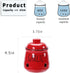 HAOTOP Garlic Keeper with Lid, Ceramic Mini Garlic Container Saver for Countertop, Keep Your Garlic Cloves Fresh, Red...