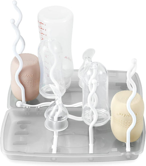 PandaEar Travel Bottle Drying Rack Space Saving| Portable Baby Bottle Dry Rack| Upright Vertical Collapsible Water Bottle Drying Rack| Dryer rack ...