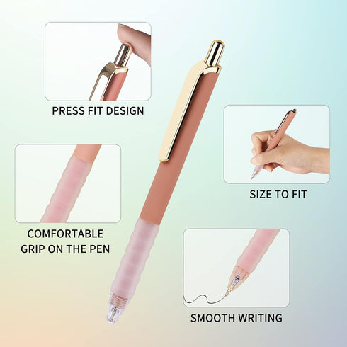 16 PCS Pens Ballpoint (8 pens+8 refills) Black Ink Pen 1.0 mm Pens Medium Point Smooth Writing Pens for Journaling Office Supplies Cute Pens for W...