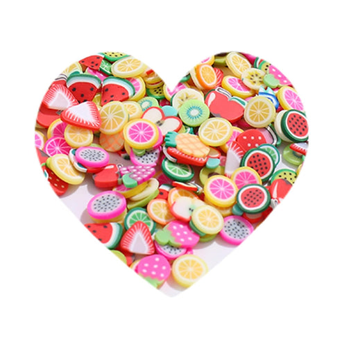 100g Fruit Fake Sprinkles Polymer Sprinkles Resin Sprinkles Clay Sprinkles for Resin Nail Art Slices Fake Candy Sprinkles for Nail Art DIY Crafts ...