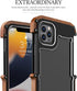 Kowauri Case for iPhone 13 Pro Max,Drop Protection Aluminum Metal Wood Bumper Frame Cover Shockproof Dropproof Protective Case for iPhone 13 Pro M...