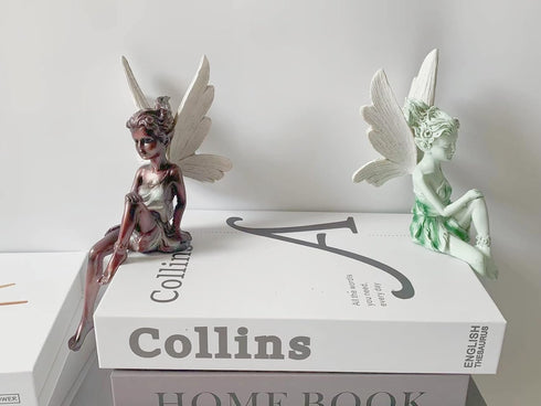fairy garden ornaments outdoor-Flower Fairy Statue Decoration Garden Ornament-Outdoor Children's Garden Decoration Sculpture Craft-garden sculptur...