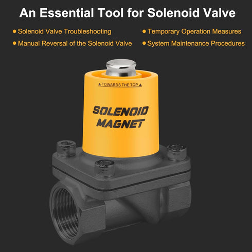Solenoid Magnet, Solenoid Valve Magnet Tool #TLMKC, Solenoid Valve Troubleshooting Magnet Tool 18mm, Fits Most Industry Valves, 1Pcs...