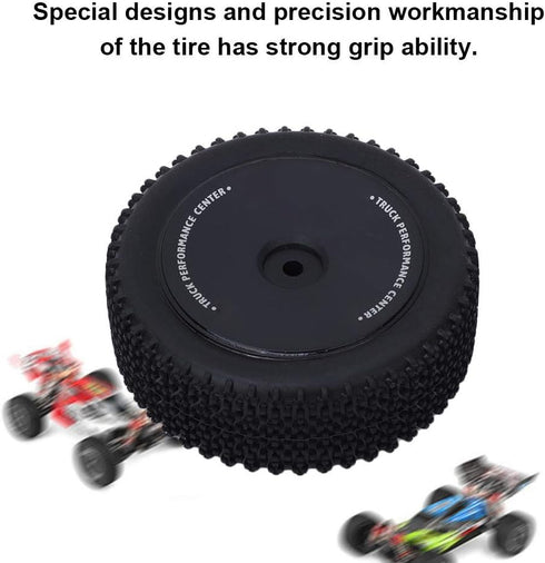 2PCS RC Car Tire, RC Front Tyre Off-Road Wheels Compatible for Wltoys 144001 1/14 RC Car((144001-1269)) Wltoys 144001 Tires Wltoys 144001 Replacem...