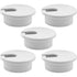 5Pcs White Wire Hole Cover,35mm/1.38 Inch Plastic Desk Cord Hole Cover for Table Desk Furniture Computer Cable Cord Organizer...