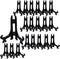 BANBERRY DESIGNS Black Folding Dislay Easels - Pack of 20 Display Easels - Curved Folding Stands - Hinged Table Card Holders. Measurements are 3" ...