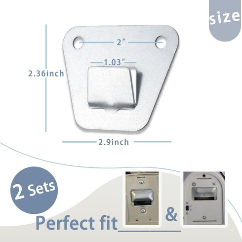 2-Set Wall Fan Mounting Bracket, Heavy Duty Wall Mounting Fan Bracket, Solid Steel Fan Wall Mount Bracket with Fastening Screws, Oscillation Fans ...