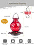Hummingbird Feeder, Auslar 26 Ounces Glass Hummingbird Feeders for Outdoors Hanging Ant and Bee Proof, Ant Moat & 5 Flower Feeding Ports, Rustproo...