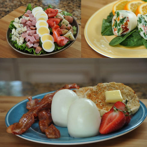 Egglettes Egg Cooker - Hard Boiled Eggs without the Shell, 4 Egg Cups...
