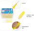 EXCEART 40pcs Interdental Picks Dental Brush Picks Dental Floss Interdental Cleaners Yellow 0.4mm...
