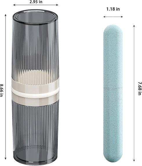 Travel Toothbrush Holder Toothbrush Toothpaste Travel Storage Cup Portable Travel Toothbrush Case Toothbrush Cup for Travel/Hotel/Camping -5 packs...