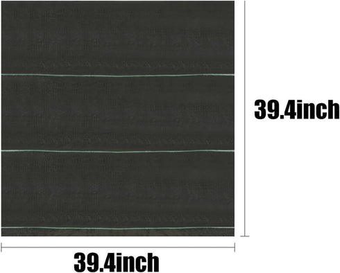 Garden Weed Barrier Landscape Fabric Heavy Duty 3ft x 3ft (1 x 1 Meters) Sheet, Weed Block Ground Cover Gardening Mat for Outdoor Courtyard Flower...