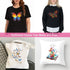 8 Large Sheets Colorful Butterfly Iron on Stickers Patches Cute Flying Animal Heat Transfer Stickers Decals DIY T-Shirt Jeans Backpacks Families C...