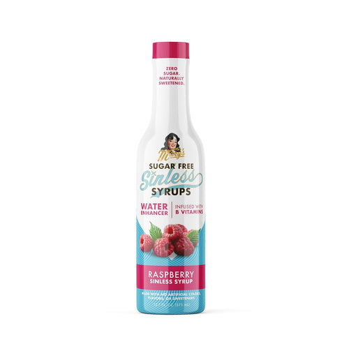 Sugar Free Raspberry Sinless Syrup - Stevia Based, No Sugar Alcohols or Sucralose, No Artificial Sweeteners, Natural Ingredients, Water Enhancer, ...