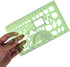 MWELLEWM 11 Pcs/Set Geometric Drawing Template Stencils Drawing Rulers Multi-Function Measuring Ruler for Studying, Designing and Building School ...