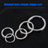 Swpeet 60 Pcs Assorted Multi-Purpose Metal Keychain Rings Split Keyrings Flat O Ring for Home Car Keys Attachments Keys Pendants - 20mm, 25mm, 30m...