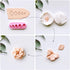 Keoker Flower Petal Clay Cutters - Flower Petals Clay Cutters for Earrings Making, 6 Shapes with Petal Press Polymer Clay Molds, Clay Cutters for ...
