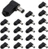 Luomorgo Right Angle 5.5 x 2.1mm/0.22 x 0.08 inch DC Socket Jack Charger Power Plug Solder 20pcs...