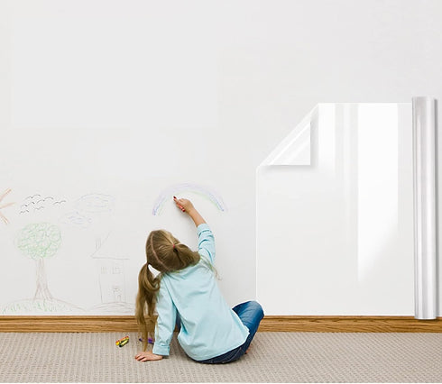 Clear Wall Protector Contact Paper Electrostatic Adsorption Removable Kids to Write Board Dry Erase Kitchen Waterproof Backsplash Heat Resistant T...