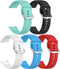 PACK 5 Silicone Bands for Veryfit Smart Watch IDW16 Replacement Wristbands for Women Men, Adjustable Soft Waterproof Sport Bands Compatible With T...