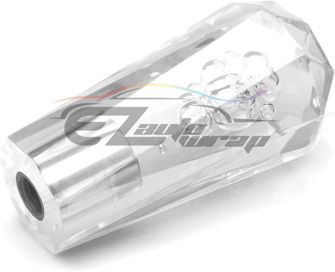Shift Knob Stick Crystal Transparent Bubble Clear Transparent Throw Gear Shifter 10cm...