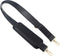 BEAULEGAN Bag Strap Replacement - Leather with Nylon - 51 Inch Long Adjustable for Crossbody/Shoulder, 1.5 Inch Wide (Black/Gold)...