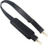 BEAULEGAN Bag Strap Replacement - Leather with Nylon - 51 Inch Long Adjustable for Crossbody/Shoulder, 1.5 Inch Wide (Black/Gold)...