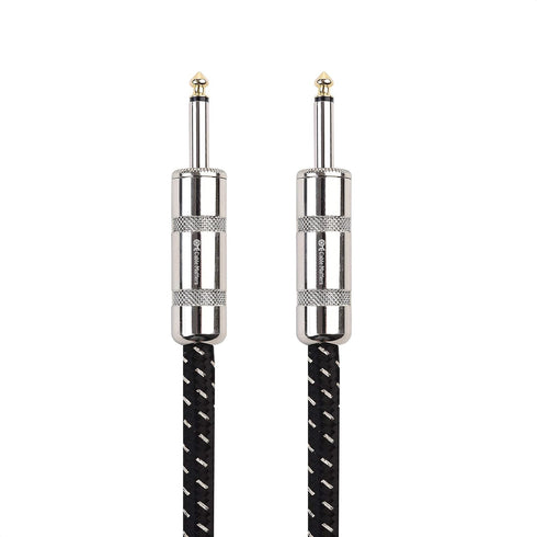 Cable Matters 2-Pack Premium Braided 12 AWG 1/4 Inch Speaker Cable 3 ft with 6.35mm TS Connector...