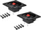 uxcell 2 Ways Spring Speaker Terminal Clip Push Release Connector Audio Cable Terminals Strip Block Black Red WP2-7 2Pcs...