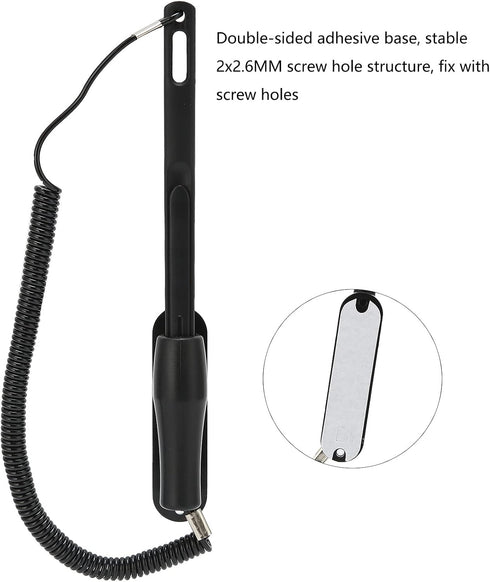 Resistive Touchscreen Pen Car Navigator Touch Stylus Painting Pen Proof Touchscreen Stylus with Spring Rope Fixing Base for Electronic...