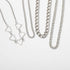 Punk Link Chain Choker Necklace Set 4Pcs Hollow Heart Choker Hiphop Chunky Chain for Women...